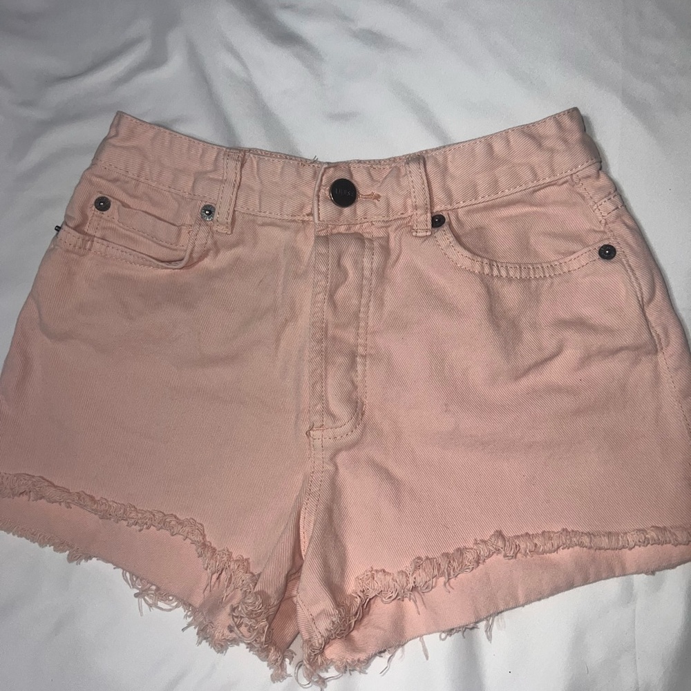Stylish Pink Denim Women Shorts